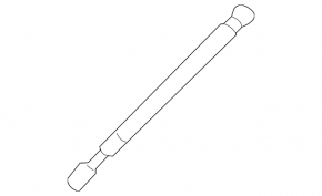 Hood shock absorber left Nissan Maxima A36 16-