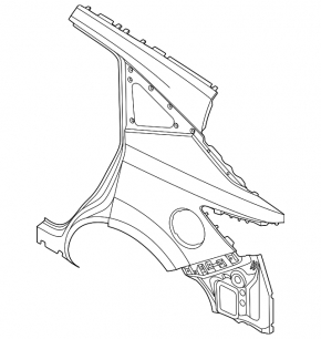 Quarter wing rear left Nissan Murano 25-26