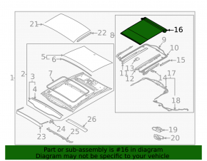 Kia K5 21-26 sunroof curtain black curtain