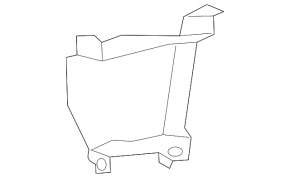 Front bumper air duct right Kia Forte 4d 17-18 rest