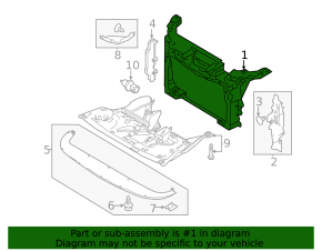 TV panel radiator Ford Flex 09-12 dorest