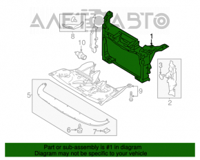 TV panel radiator Ford Flex 09-12 dorest