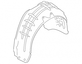 Rear right mudguard Audi Q3 8U 16-18