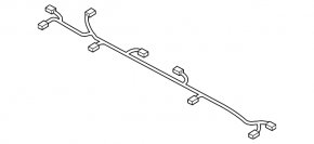 Rear bumper wiring Hyundai Veloster 12-13 without parking sensors