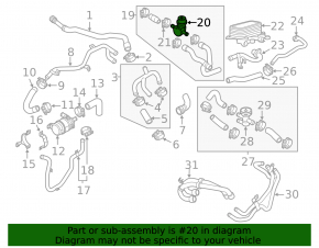 Heater valve Porsche Cayenne 958 11-14