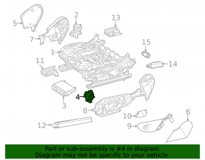 Mercedes A-class V177 19-22 black driver's seat lumbar support control