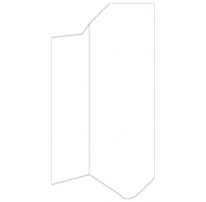Mercedes W221 right center pillar air vent, black