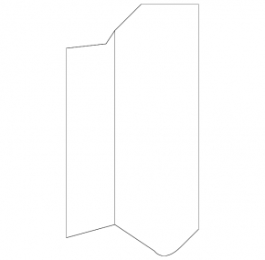 Mercedes W221 right center pillar air vent, black