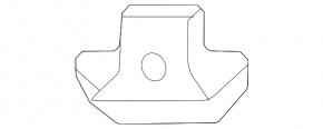 Left hood bumpers for Mercedes GLC-class X254 23-25