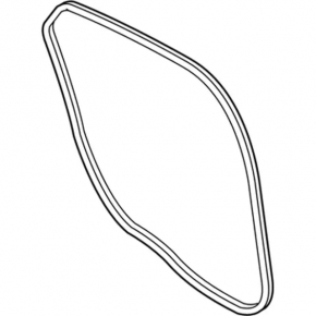 Rear right door seal for Ford Fusion mk5 13-20