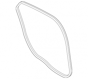 Rear right door seal for Ford Fusion mk5 13-20