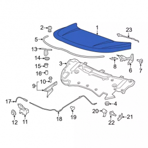 Hood bare Ford Edge 19- POLCAR