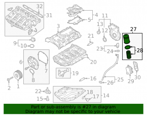 Oil filter housing cover for Audi Q7 16-26 2.0T
