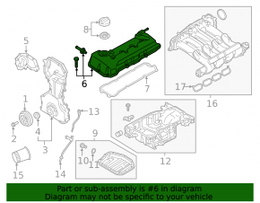 Nissan Rogue Sport 17-18 Valve Cover