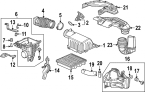 Air duct for filter Honda Civic XI FE/FL 22- 1.5T