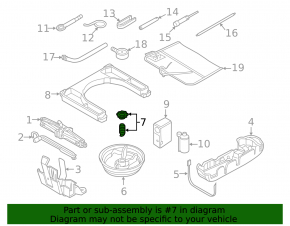 Spare Wheel Mount VW Beetle 12-19