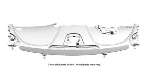 Torpedo front panel without AIRBAG Chevrolet Impala 14-20 2 parts