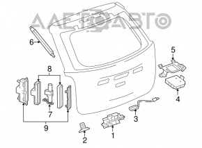 Opening mechanism hydraulic pump tailgate GMC Terrain 10-17