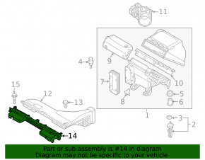 Hyundai Sonata 15-17 1.6T lower air intake