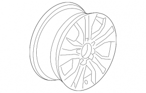Wheel disk R16 x 7j 5*114.3 Honda Accord 16-17 rest light curb