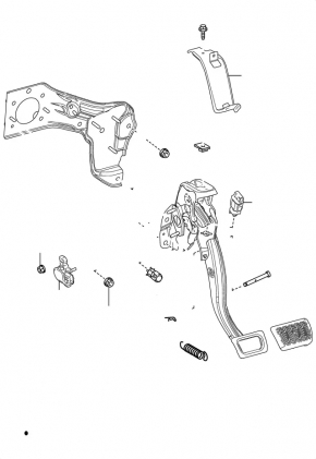 Brake pedal Toyota Prius 50 Prime 17-19