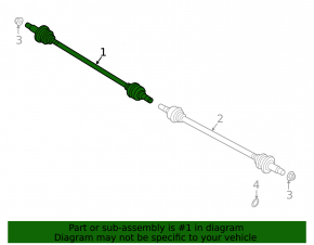 Drive axle rear right Kia Sorento 21-25 HEV, PHEV