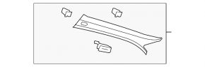 Audi A6 C7 12-18 lower left front pillar trim beige