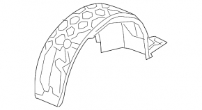 Rear right fender liner for Audi Q7 20-26