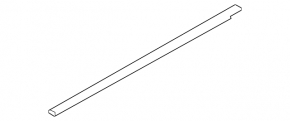 Molding door-glass central front left Audi Q7 16- chrome