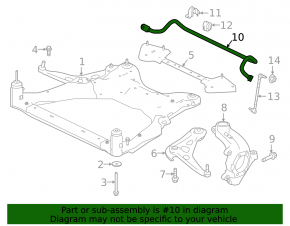Front stabilizer Nissan Altima 19-24 2.5 25mm