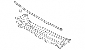 Windscreen wiper grille plastic Lexus ES300h ES350 13-18 broken fastener