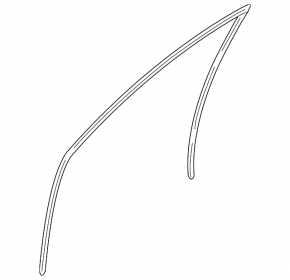 Glass seal front left Mitsubishi Outlander 14-21