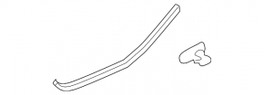 Subaru Forester 25-26 rear left door seal, small lower