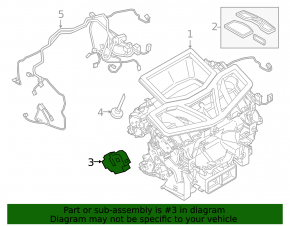 Actuator motor heater drive BMW X3 G01 18-21