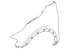 Front left wing Kia Sportage 23-26