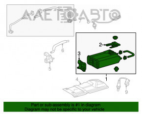 Lexus RX350 10-15 Carbon Canister