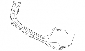 Rear bumper bare upper part Hyundai Santa FE 21-23