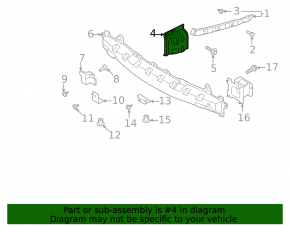 Rear bumper mount, right lower, Kia Sorento 21-24 HEV, PHEV