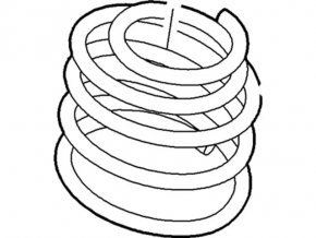 Front right spring Ford Flex 09-12 prerest FWD