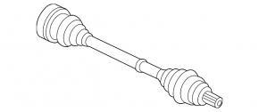 Rear left half-shaft drive Audi A4 B8 08-12 pre-restyling 2.0T