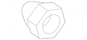 Wheel nut d21 M12x1.5 Toyota Solara type 2