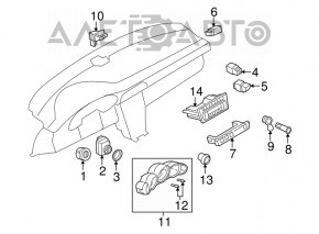 Cigarette lighter center console Porsche Macan 15-