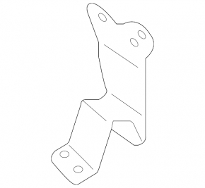 Front bumper reinforcement bracket left Porsche Macan 15-22