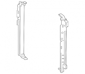 Radiator bracket right Mercedes GLC 300/350e/43 16-22