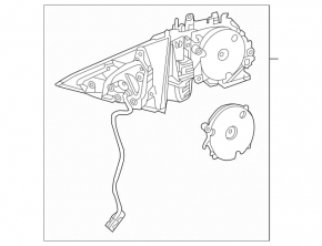 Right side mirror base for Mercedes S-class W221