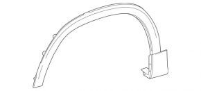 Front left fender arch trim for Mercedes H247 GLA 20-26