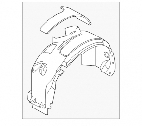 Front right mudguard Ford Focus mk3 11-18 KLOKKERHOLM