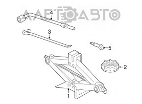 Spare wheel mount Mazda CX-5 13-16 for full-size spare wheel
