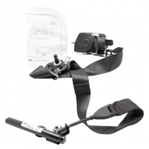 Driver's seat belt with tensioner Ford Edge 19-24 black