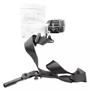 Driver's seat belt with tensioner Ford Edge 19-24 black